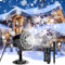 YAZEKY Projecteur Noel Exterieur, Led Projecteur de Flocon de Neige de Noël Étanche IP65, Lumières de Projecteur Led Effet Chute de Neige Décoration pour Noël, Intérieur, Extérieur, Fête, Mariage