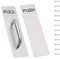 Wjelet Stainless Steel Pull Handle on Plate, Heavy Duty Push Pull Door Handles with Metal Plate, 300 x 80 mm Sliding Door Handle for Commercial Use with 12 Psc Screws