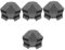 MILISTEN 4 Stück taktischer Helm leichte Helmhülle modischer Helmüberzug Motorradhelme Taktische Helmabdeckung DIY Helmbezug Helm Ärmel verschleißfeste Helmmanschette Nylon Light Grey