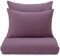 URBANARA Montrose Flanell-Kissenbezug 2er Set 40x80 cm I 100% Baumwolle Made in Portugal I Weich & Kuschelig I Warme Winterbettwäsche, Oeko Tex Standard 100 I Aubergine