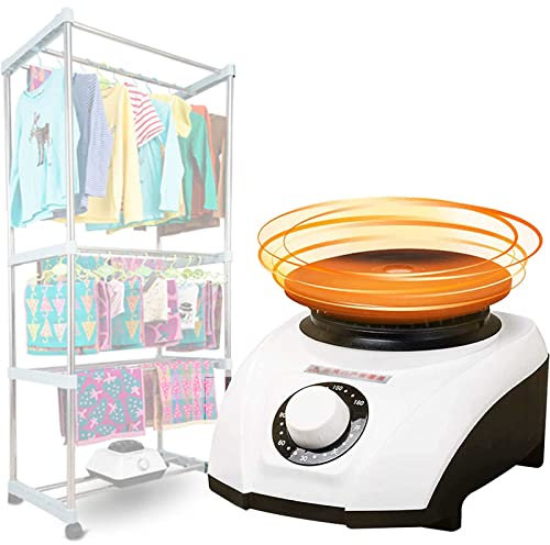 Secadora de Ropa portátil eléctrica de Aire Caliente - 1200 W con Temporizador Secadora de Ropa Calentador Tendedero Secadora - para el hogar Secado de Ropa Ropa Zapatos