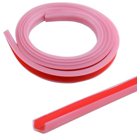 INCREWAY Cabinet Door Edge Protectors Strip, Self Adhesive Silicone Edge Guards Flexible Edge Banding for Protecting Kitchen Cabinet Stool Foot