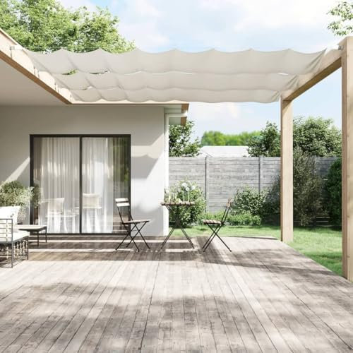 Home & Garden,Mobiliario - Toldo vertical blanco 60 x 1000 cm tela Oxford