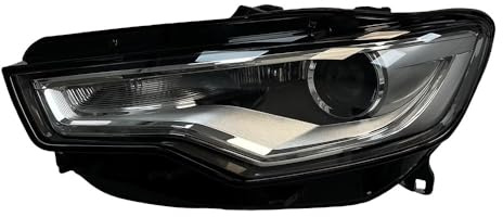 LUYYT Auto Frontscheinwerfer Scheinwerferbaugruppe Scheinwerfer Komplettsets kompatibel mit für Audi A6 C7 2012-2015 Xenon Headlight Without AFS,Left with Module