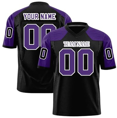 Personalisiert American Football Trikot Herren/Damen/Jungen, Personalisiertes T-Shirt, Sports Jerseys