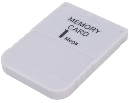 1MB PS1 Memory Card, ABS Console Memory Cards, Lightweight Game Console Memory Card Compatible with PS1 Classic Gaming System, Grey, 2.20 x 1.65 x 0.27in, 1Pcs