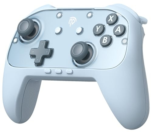 EasySMX S10C per Switch 2 sveglia, joystick Hall, HD Rumble, programmazione nativa, batteria 1000mAh, piastre magnetiche. Compatibile con Switch 2/Switch/PC/iOS/Android – Blu.