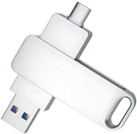 Jnchdghwa Unidad Flash USB 3.1 de 512 GB con Puerto Tipo C y Tipo A, Memoria USB, Almacenamiento y Respaldo para Teléfonos Inteligentes.