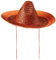 W WIDMANN MILANO Party Fashion, Sombrero de paja naranja, estilo festivo, comodidad ajustable, materiales duraderos, versátil para todas las ocasiones, fácil de mantener