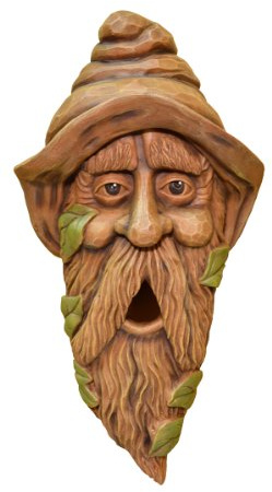 Red Carpet Studios Outdoor Tree Face Birdhouse, 14, Long Face Hank