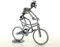 metalman24 Schraubenmännchen MTB Mountainbike Radfahrer - Handarbeit Geschenkidee Metallfigur Metallmännchen Stahlfigur Schraubenmännle - Deko für Büro & Zuhause