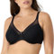 Bali Damen Underwire, One Smooth U Ultra Light T-Shirt, Convertible Bra BHS, Durchsichtig, Schwarz, 90E