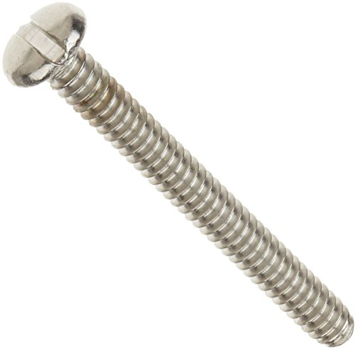 Bulk Hardware BH02234 Bullone con Testa a Taglio a Bordo Stondato, M6, 6 mm x 75 mm, Bianco, Set di 6