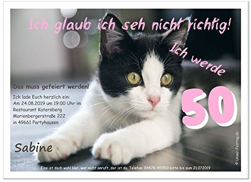 Einladungskarten für Partys Feste Feiern - Geburtstag - Silvester - Hochzeit - witzig und originell, 90 Karten