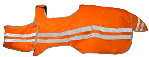 netproshop Reflex Ausreitdecke, Reflektordecke Orange Größe 135 cm oder 165 cm, Auswahl:155