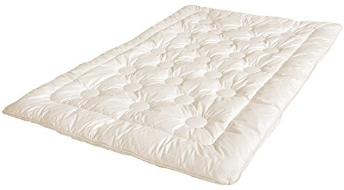 Öko Planet Sommerdecke mit Kamelhaar Füllung 200x200 cm, sehr leichte Bettdecke mit Bio-Baumwollbezug, Verschiedene Größen