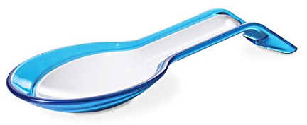 Omada Design Poggiamestolo Scomponibile, Made in Italy, Lavabile in Lavastoviglie, Linea Trendy, Colore Turchese/Bianco