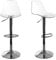 Tabourets de Bar Design réglables Transparents (Lot de 2) Galileo