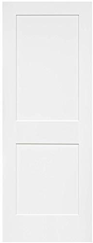 Snavely International 2-Panel Door, White Primed Shaker, Solid Wood Core, 80 in. x 1-3/8 in. (24x80)