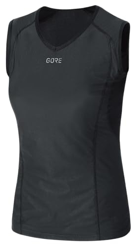 GOREWEAR M WINDSTOPPER Base Layer Shirt Ärmellos Damen, Black, 38