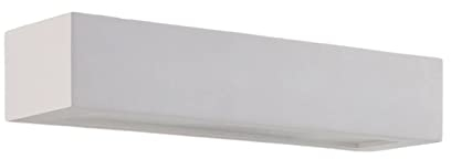 Lindby Wandleuchte, Wandlampe Innen Arya (Modern) in Weiß aus Gips/Ton (2 flammig G9) - Wandstrahler Wandbeleuchtung Schlafzimmer/Wohnzimmer Licht nach oben & unten Wohnzimmerleuchte