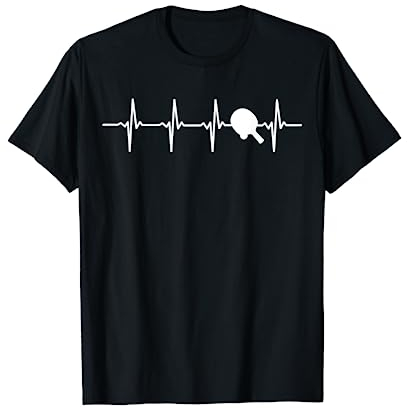 Tischtennis Herzschlag EKG T-Shirt für Tischtennisspieler T-Shirt