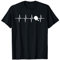Tischtennis Herzschlag EKG T-Shirt für Tischtennisspieler T-Shirt