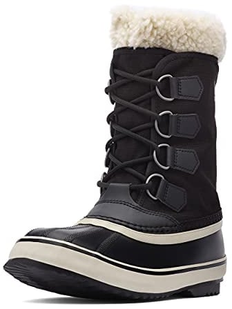 Sorel Winter Carnival Boot WP, Stivali da Neve Impermeabili, Donna, Black/Stone 2023/2024, 40 EU