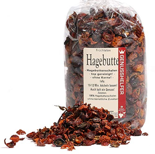 Bremer Gewürzhandel Hagebutte, getrocknete Hagebutten ohne Kerne, Hagebuttenschalen, für Hagebuttentee, 150g