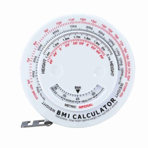Body Measuring Tape, Beauty Körperfett-Tester Mass Index Runde Fettmessung Maßnahme Fitness Measuring Body Retractable Tape