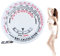 Body Measuring Tape, Beauty Körperfett-Tester Mass Index Runde Fettmessung Maßnahme Fitness Measuring Body Retractable Tape