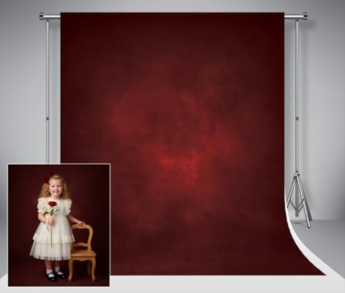 Kate Fotografie Hintergrund 1,5x2,2 m Rot Schwarz Farbverlauf Abstrakt Dunkle Hintergründe Faltbarer Studio Hintergrund Vintage Velvet Texture Washable Decorative Tapestry