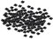 WedDecor Pyramidenform Spike Quadratische Ohrstecker Zacken Nagel Kopf Nieten für Dekoration Riemen, Taschen, Schuhe, Lederwaren, Punk & Gothic Mode Zubehör, 50pcs - Schwarz - 6mm, 50pcs