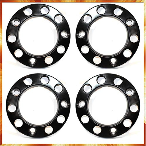 Easy Link Lot de 4 cache-boulons de roue 22,5 en plastique noir pour camion