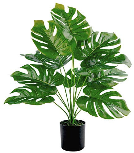 Toopify 19 Large Fake Plants Artificial Palm Tree in Pot for Indoor and Outdoor Home Office Decor