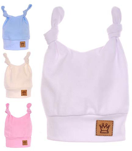 La Bortini Mütze Baby Zipfel Mützchen Babymütze Haube Frühjahr 34 36 38 40 42 (blau, 42-45)