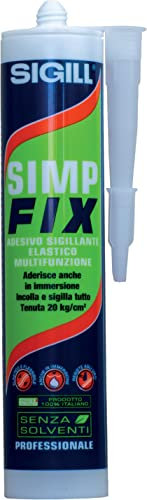 SIGILL, Evolution Fix 655, Adesivo Sigillante Ibrido per Applicazioni Difficili, Incolla e Sigilla Tutto anche in Immersione, Formulato con Innovativa Famiglia di Polimeri, Cartuccia 290 ml, Grigio