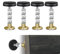 AUMEEKO Anti Shake Bettrahmen Verstellbares Kopfteil Stopper Raumwand Bettgestell Adjustable Bettgestell mit Gewinde Thread Frame Teleskop-Unterstützung für Bett Sofa Zimmerwand