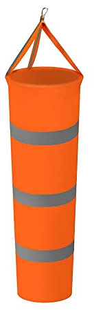 Windmesssocke, Flughafen, Windsack, für den Außenbereich, Garten, Terrasse, Orange, Windsack, Richtungsmessung, 150 cm