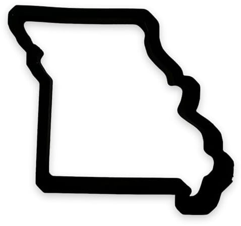 Ausstechform Missouri State mit leicht zu drückendem Design, 8,9 cm