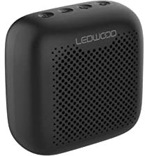 Ledwood ACCESS10 - Enceinte Portable Compact Bluetooth - Haut Parleur TWS sans Fil Puissant Robuste avec Dragonne - Basses Dynamiques - IPX5 - Port USB - Entrée Carte MicroSD (Noir)