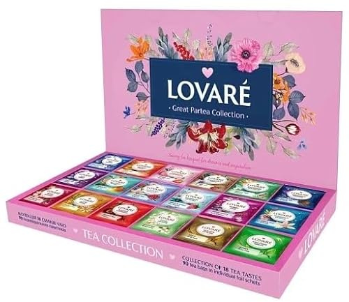 Lovare Tee-Sortiment Great Partea Collection Geschenkset 90 Beutel 155g
