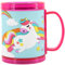 PLUS HOME Taza con nombre personalizado para niñ@,100% a prueba de fugas, sin BPA, 350 ml, para guardería, colegio, viajes y deporte (Unicornio)