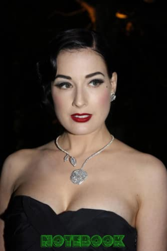 Notebook: Dita Von Teese Blank Lined Weekly Planner Journal Notebook to Write Down Things, Thankgiving Notebook , Take Notes #143
