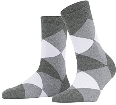 Burlington Bonnie W Sso coton fantaisie 1 paire, Chaussettes Femme, Gris Light Grey Melange 3390, 36-41
