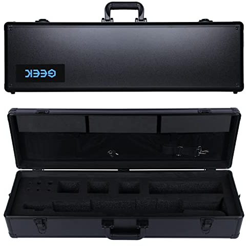 GEEK Professioneller Hartschalenkoffer für Yamaha Digital Saxophon YDS-150 Koffer Digitales Blasinstrument Griff Fall Voller Schutz Große Volumen Verpackung YDS150 Körper Batterien Zubehör (YDS-150 &