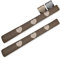 Beautuissu Set 2 Burlete Puerta 100 cm - Cojín Aislante Marrón para Ventana Entrada Protección Frío Corrientes Aire 1,1 Kilo Burlete Cortavientos Puerta como Felpudo Decorativo - Tuuli HR
