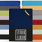 STUDIO Basic Frottee Spannbettlaken 200x200cm – weiches Frottee-Spannbetttuch aus 80 % Baumwolle & 20 % Polyester – Marine – Öko-Tex Zertifiziert, bügelfrei & elastisch – für Matratzen 15–25cm