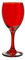 Pasabahce Lot de 6 verres impériaux en verre rouge cl 19,8