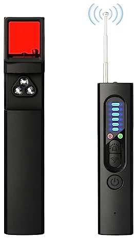 GOOPOOL Hidden Camera Detectors - Anti-Spy Detector, GPS Detector, RF Signal Detector, RF Wireless Bug Detector, Camera Finder RF Scanner Device Detector with 5 Sensitivity Levels for Hotel & Home